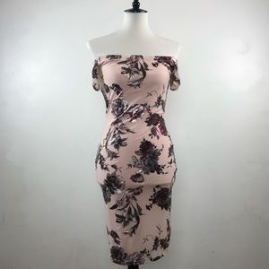 NWT Guess pink floral dress